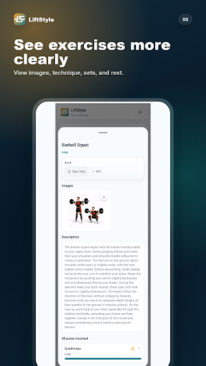 LiftStyle: Workout Planner Screenshot 1