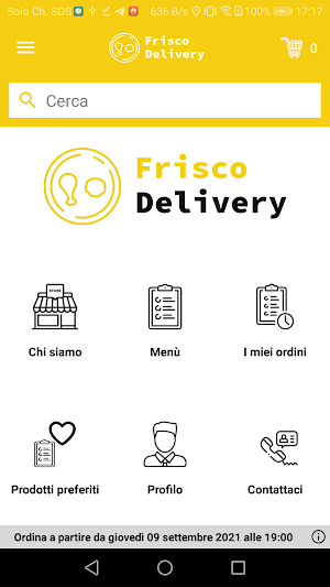 Frisco Delivery Screenshot 1