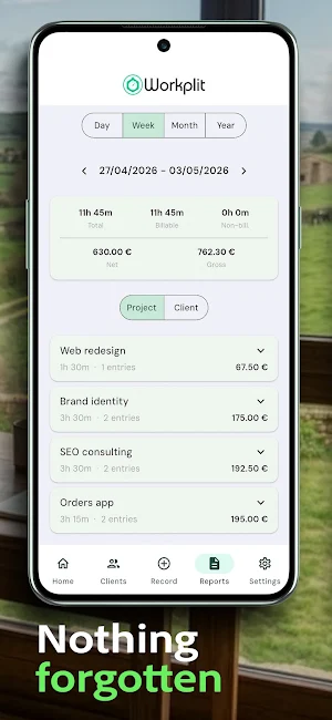 Workplit: time tracker Screenshot 2