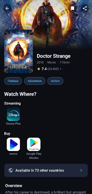 Watch Where? Streaming Finder Screenshot 2