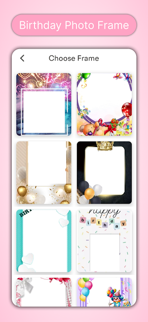 Birthday Photo Frame Editor Screenshot 3