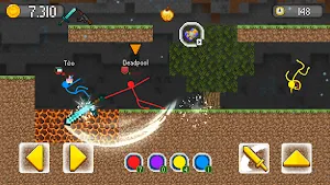 Stickman Fight In WorldCraft Screenshot 3