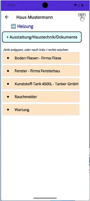 Digitale Haus Akte Lite Screenshot 3