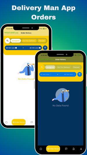 WINNY MART Delivery Man App Screenshot 2