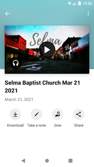 Selma Baptist Church Screenshot 2