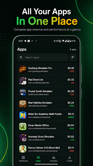AdTrack - AdMob Earnings Dash Screenshot 1