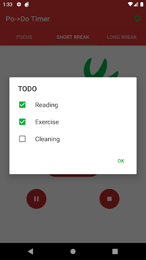 Po->Do Timer：PomoDoro Timer Screenshot 3