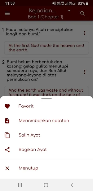 Indonesian Bible Screenshot 2