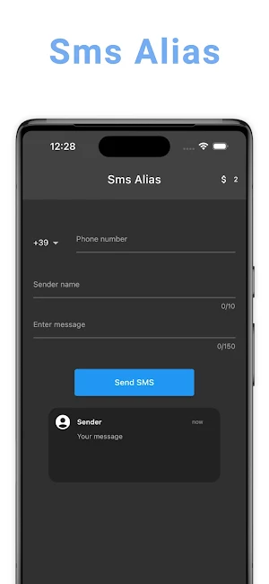 Sms Alias - Choose your name Screenshot 0
