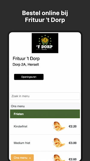 Frituur 't Dorp Screenshot 0