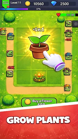 Merge Plants Zombie War Screenshot 3