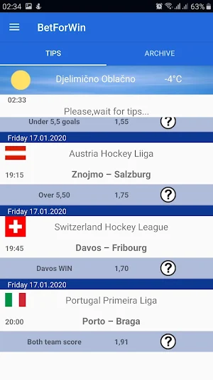 BetForWin Screenshot 2