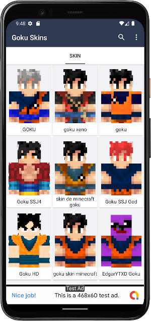 Skin de Goku para Minecraft Screenshot 0