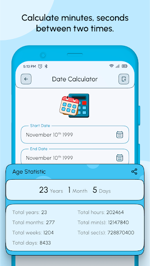 Age calculator: Date counter Screenshot 0