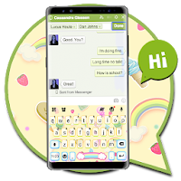 Cute Doodle Messenger Keyboard Theme