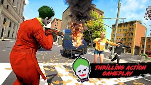 Freaky Clown Gangster Bank Robbery Heist Screenshot 2
