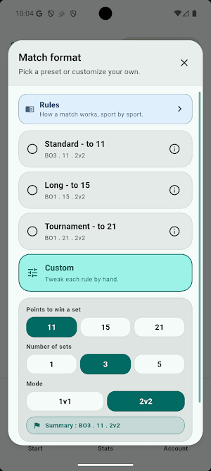 RacketPad: Tennis Score Screenshot 3