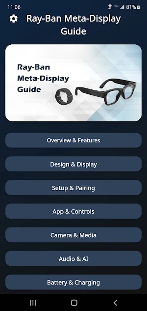 Ray-Ban Meta-Display Guide Screenshot 1