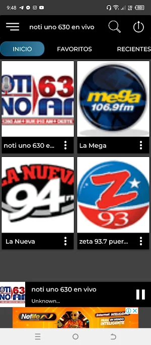 Noti Uno 630 Am Radio en Vivo Screenshot 0