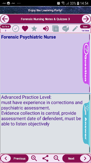 Forensic nursing  Exam Review concepts and quizzes Screenshot 0