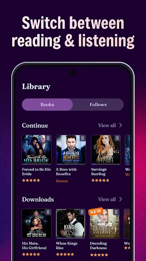 Ellarose: Romantic Audiobooks Screenshot 1