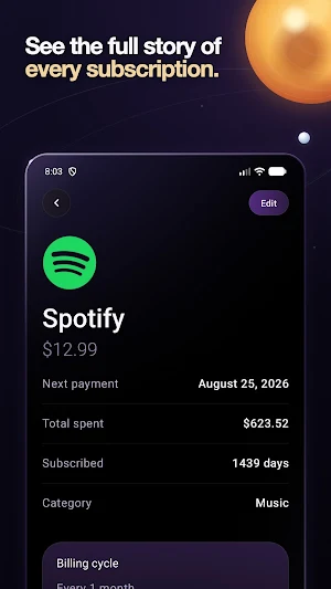 Arcora: Subscription Tracker Screenshot 2