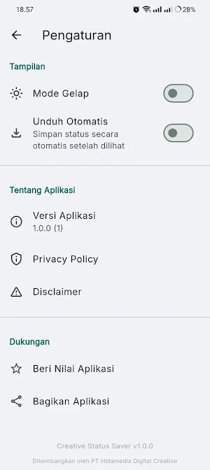 Creative Status Saver Screenshot 1