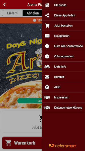 Aroma Pizza Service Screenshot 2