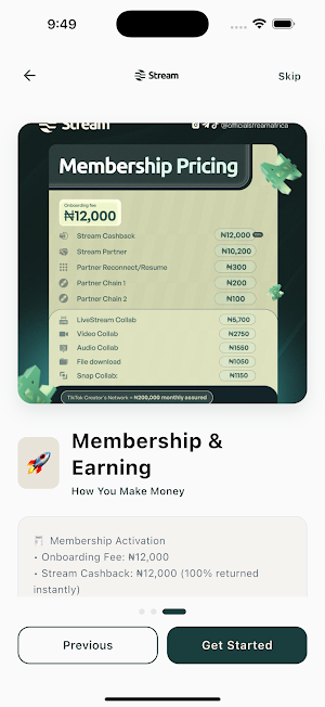 Stream - Watch, Play & Earn Screenshot 1
