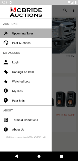 McBride Auctions Screenshot 3