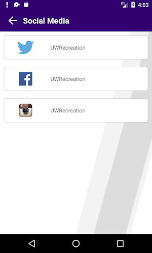 UW Recreation Screenshot 2