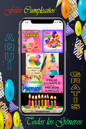 Imágenes de Feliz Cumpleaños Gratis Screenshot 3