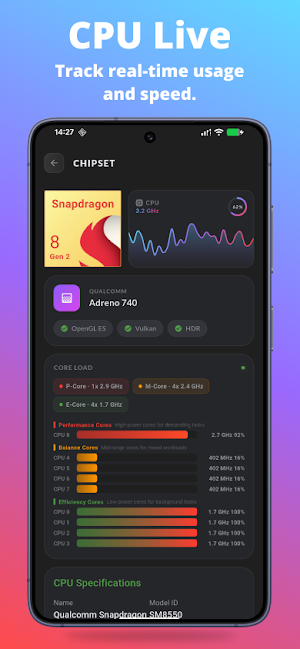 CPU-Kit: Device Info & Monitor Screenshot 2