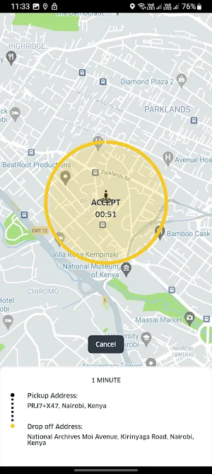 Avanti Taxi Screenshot 2