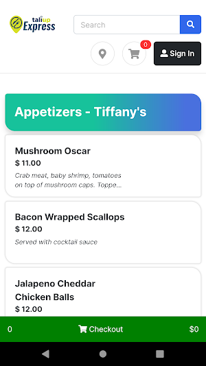 Tiffany's Steakhouse Screenshot 1