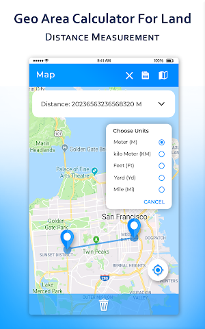 Geo Area Calculator For Land Distance Measurement Screenshot 1