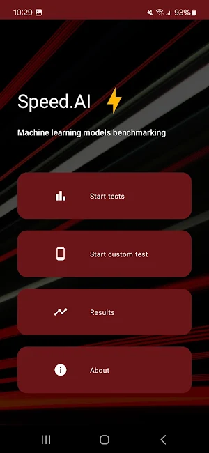 Speed.AI - AI Benchmarking Screenshot 0