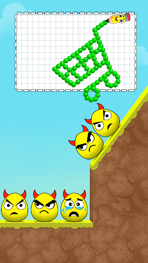 Draw to Break Angry Eggs Screenshot 1