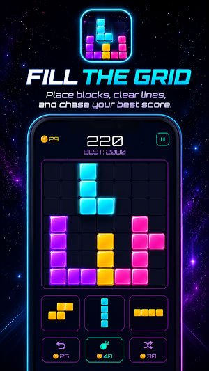 BlockFill: Grid Puzzle Screenshot 0