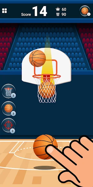 Basket Ball Game Dunk Shoot Screenshot 1