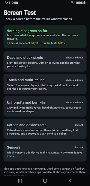 Dead Pixel & Touch Screen Test Screenshot 0