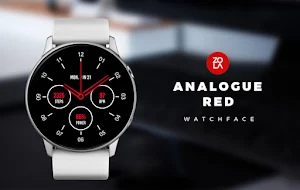 Analogue Red Watch Face Screenshot 0