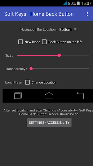 Soft Keys - Home Back Button Screenshot 0