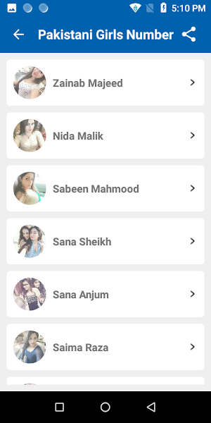 Girls Mobile Number for Call Screenshot 1