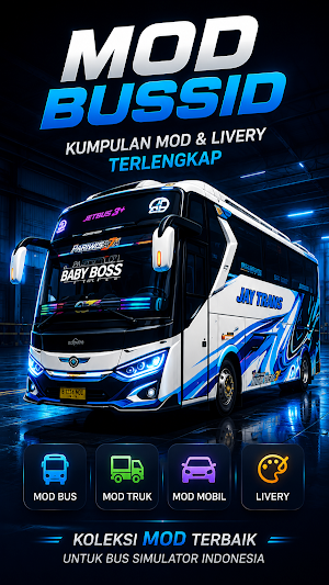 MOD Bussid : Bus, Truk, Mobil Screenshot 0