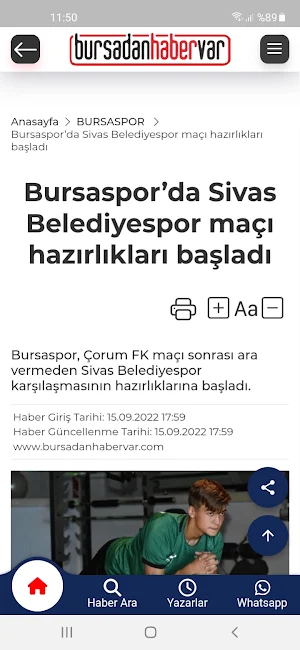 Bursadan Haber Var Screenshot 1