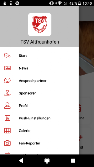 TSV Altfraunhofen e.V. Screenshot 2