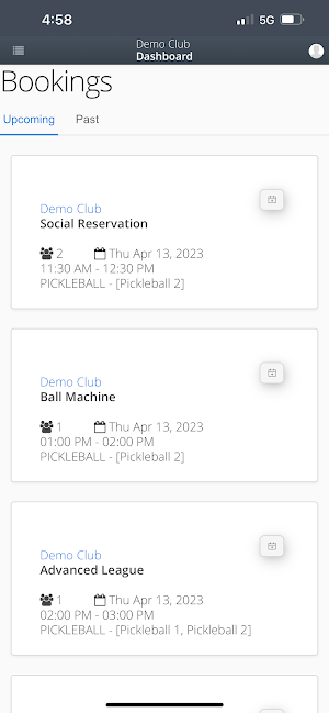SalixReservations Screenshot 2