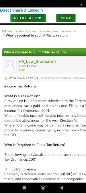 Pak Tax Forums Screenshot 3