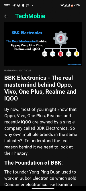 TechMobie Screenshot 2